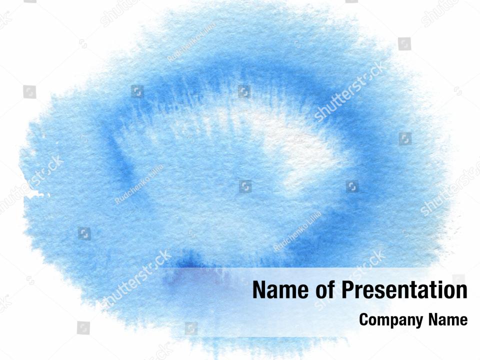 Scratched abstract blue color PowerPoint Template - Scratched abstract ...