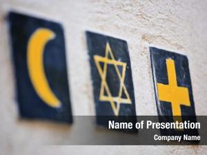 Symbols: set religious islamic crescent,