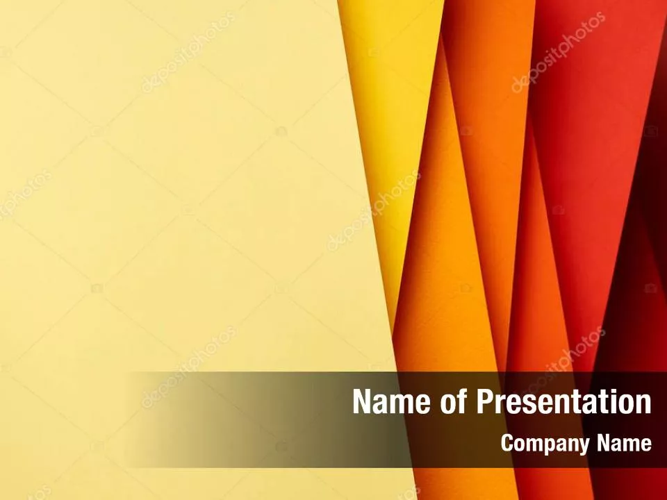 Vibrant Overlapping Paper Sheets in Red and Yellow Tones