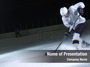 Player ice hockey ice  PowerPoint Template