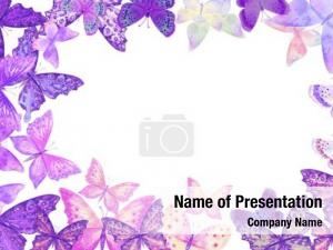 Butterfly Frame PowerPoint Template