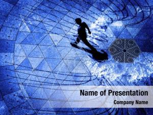 Walking Through The Water PowerPoint Template