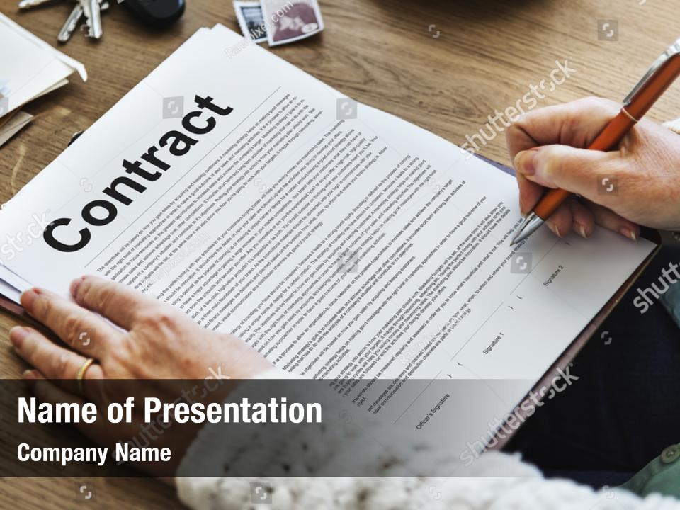 Remembrance terms business contract PowerPoint Template - Remembrance ...