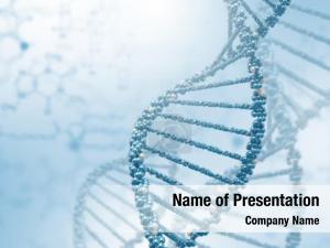 Strand image dna against colour PowerPoint Template