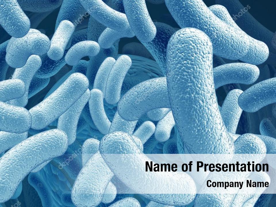 colorful bacteria viruses PowerPoint Template