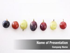 Grape different color arrange row