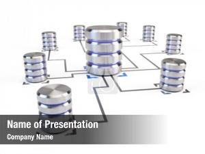 Concept database networking   PowerPoint Template