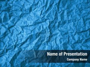 Abstract Crumpled Blue Paper PowerPoint Template