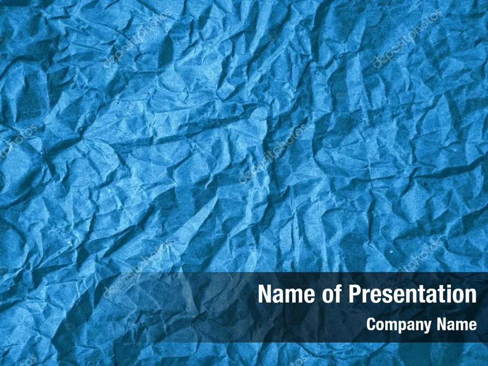 Abstract Crumpled Blue Paper