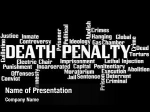 Word death penalty cloud black