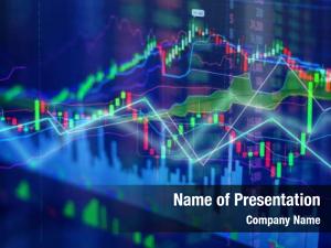 Concept stock market business candle