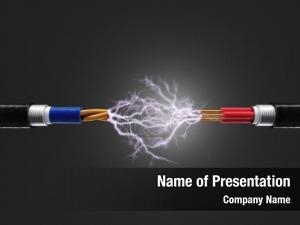 Cable and electricity powerpoint background