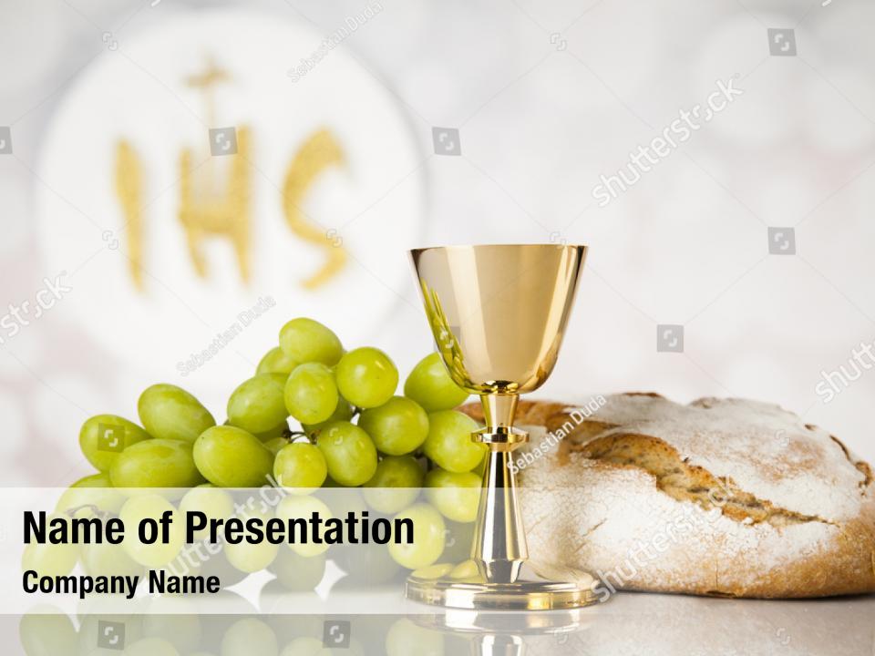 Crucifix elements holy communion PowerPoint Template - Crucifix ...