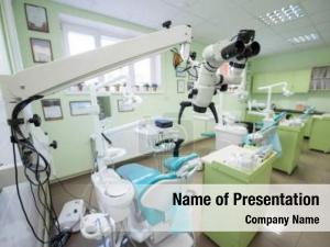 Empty view modern dental surgery PowerPoint Template