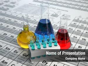Tubes laboratory test flasks colored
