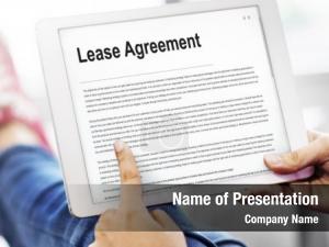 Contract lease renting residential tenant