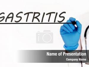 Word doctor writing gastritis 