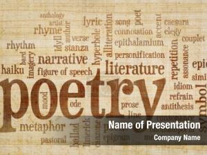 Poetry PowerPoint Templates - PowerPoint Backgrounds for Poetry Presentation