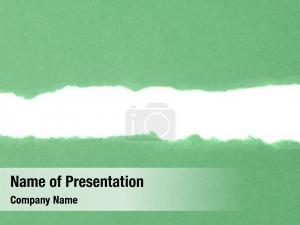 Abstract Green Paper Frame PowerPoint Template