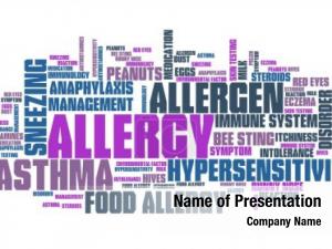 Collage allergy word  