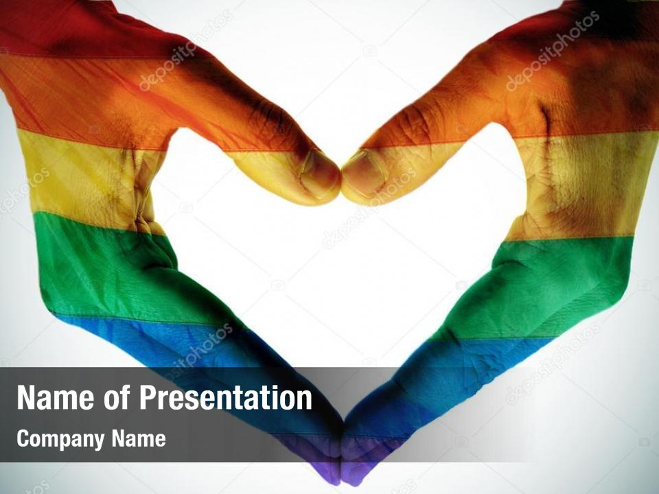 Concepts color gay pride PowerPoint Template Concepts color gay pride