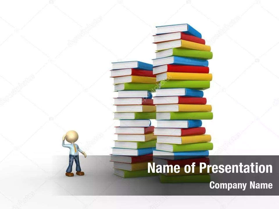 Man With A Stack Of Book