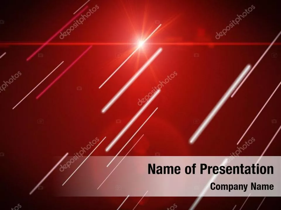 Abstract Red Moving Lights