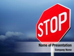 Sign conceptual stop stormy 