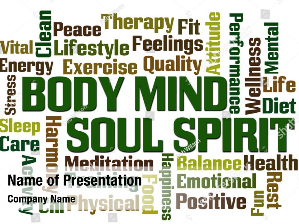 Meditation body mind soul PowerPoint Template - Meditation body mind ...