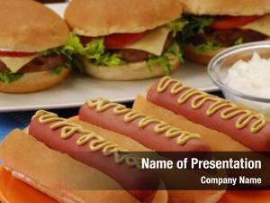 Ingredients hot dogs,hamburgers  