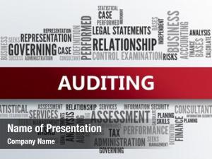 Abstract auditing business concept 