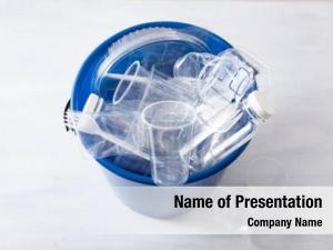 Plastic clean recyclable bottles, containers,