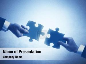 Puzzle Background Business Strategic Teamwork Support, Presentation  Graphics, Presentation PowerPoint Example