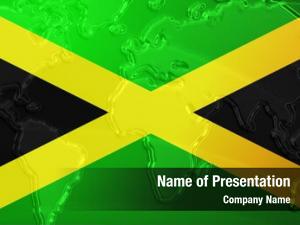 3d map of jamaica PowerPoint Template - 3d map of jamaica PowerPoint ...