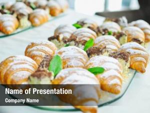 Catering pastry assortment fresh PowerPoint Template