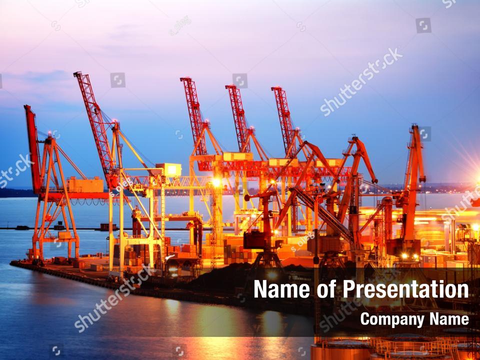 International terminal when container PowerPoint Template ...