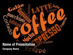 Cappuccino, coffee, espresso, macchiato, word