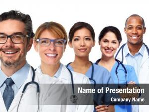 Group doctors nurses  