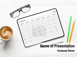 Electronic Calendar PowerPoint Template
