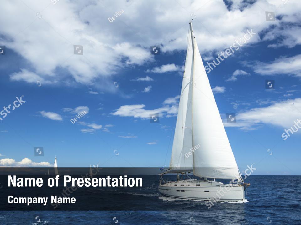 Sailing boat  out PowerPoint  Template Sailing boat  out 