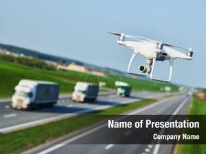 Controls drone camera highway road