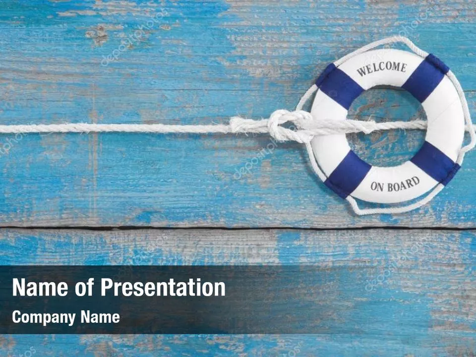 Blue Nautical PowerPoint Template Blue Nautical PowerPoint Background