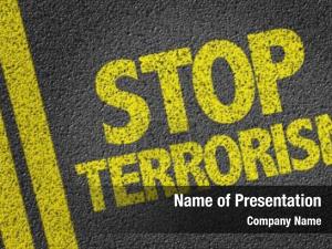 Written stop terrorism road 