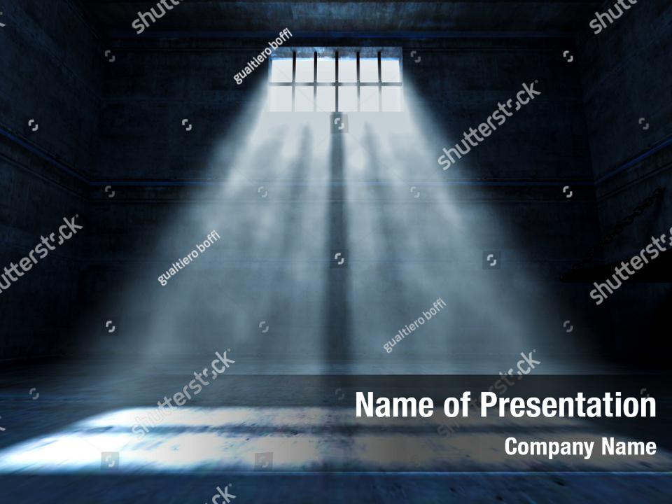 Detailed of prison PowerPoint Template - Detailed of prison PowerPoint ...