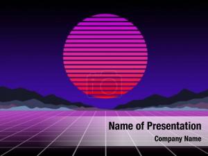 80s presentation background