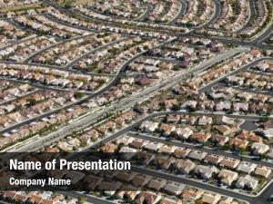 Suburban aerial view neighborhood urban
