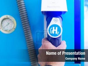 Gas hydrogen logo stations fuel PowerPoint Template