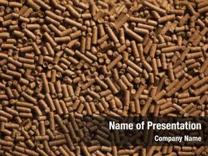 Fertilizing animal food pellets PowerPoint Template