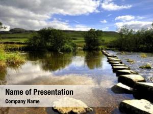 Across stepping stones stream 