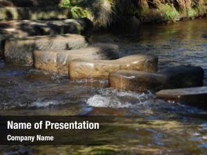 River stepping stones crossing point